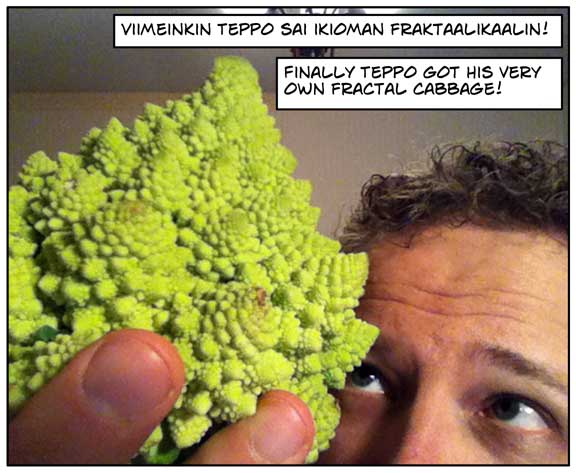 Teppo ihailee fraktaalikaalia.